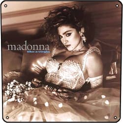 muecddoa MADONNA - Like a Virgin Music Speaks Metal Wall Art for Home Garage Workshop Yard Decor Bar Poster Wall Decor Retro Metal Sign 12x12inch