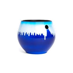 rePotme 6 inch Self Watering Plant Pot for Indoor Plants, African Violets, Succulents, The Aqua Core Collection (Blizzard Blue)