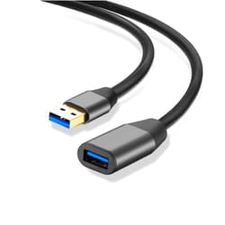 XXONE USB 3.0 Extension Cable 15ft, Aluminum Alloy USB Cable SuperSpeed USB 3.0 Type A Male to Female Extension Cord for Printer,PlayStation, Xbox,USB Flash Drive,Card Reader, Hard Drive, Keyboard