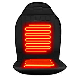 Aimery Heated Seat Covers 1 Minute Fast Heating Seat Warmer with 2 Heat Levels Black UL Listed Extra Long Straps Soft