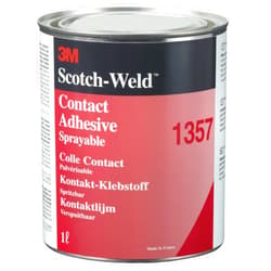 3M 1357 Scotch-Weld Neoprene High-Performance Contact Adhesive, Gray, 32 Oz
