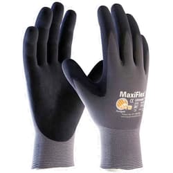 MaxiFlex 34-874 Seamless Knit Nylon Gloves with Nitrile Coated Micro-Foam Grip on Palm and Fingers Cut Resistance Gloves