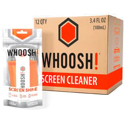 WHOOSH! Screen Cleaner Spray and Wipe [Set of 12] 3.4 fl oz + 1 Microfiber Cloth Wipes - Travel Size Electronic Cleaner for Car, Computer, Laptop, iPad, MacBook, Phone, Eyeglass - Lens Cleaner Kit