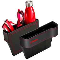 Perplus Car Seat Gap Filler Organizer, 2 Pack between front seat car organizer and storage, auto console with cup holder, car accessories for women and men drivers, car interior essentials.