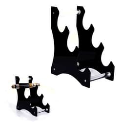 WANLIAN Lightsaber Stand Sword Stand Desktop Acrylic Lightsaber display Stand Lightsaber hilt Stand for Display Light saber Decorative Sword Stand (Black)