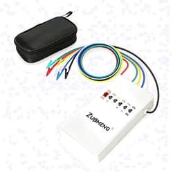 Zuomeng HVAC Thermostat Bypass Tool Kit Compatible Replacement for Supco Tradefox Jumper King, Zuomeng Low Voltage Diagnostic Jumper Tool with DIP Switch, Overcurrent Protection, Flame-Retardant Case