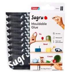 ‎Sugru Inc. Sugru I000953 Multi-Purpose Glue for Creative Fixing and Making, 8-Pack, Black, 8 Piece