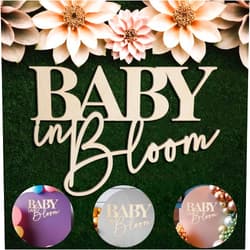 Yrrue Baby in Bloom Wooden Signs - 22.4