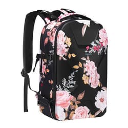 MOSISO Camera Backpack, DSLR/SLR/Mirrorless Photography Camera Bag Peony Waterproof Hardshell Case with Tripod Holder & Laptop Compartment Compatible with Canon/Nikon/Sony/DJI Mavic Drone, Black