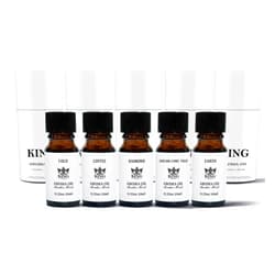 KING OF SCENTS Selling Set Aroma Diffuser Gift Set of Blended Essential Oils| Coco + Coffee + Diamond + Dream Come True + Earth - 10milliliter