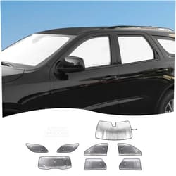Hoolcar Windshield Sunshade Front & Side & Rear Window Sun Shade Sunscreen Heat Insulation Sun Visor Sun Reflector Fit for Dodge Durango 2011-2024, 8PCs, Exterior Accessories