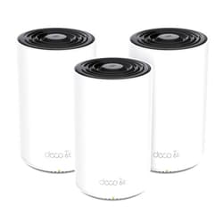 TP-Link Deco AXE5400 Tri-Band WiFi 6E Mesh System – Wi-Fi up to 7200 Sq.Ft, Engadget Rated Best Mesh For Most People, Replaces WiFi Router and Extender, AI-Driven Mesh New 6GHz Band, 3-Pack(Deco XE75)