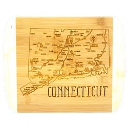 Totally Bamboo A Slice of Life Connecticut State Serving and Cutting Board, 11