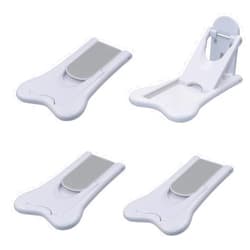 KongNai Sliding Door Lock for Child Safety, Window Stoppers for Vertical Wndows, Sliding Patio Door Lock for Baby Proof (4 Pack)