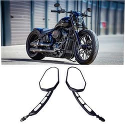 DeYeShiKi Black Sportster Mirrors Compatible with Harley Sportster Road King Street Electra Glide Dyna Softail Road Glide 1982-2023