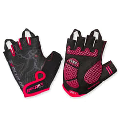 RocRide Half Finger Cycling Gloves with Enhanced Padded Protection for Road and Mountain Biking with Unisex Sizing for Men Women and Children