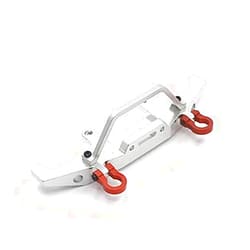 Jaquiain Metal Front Bumper for C14 C24 C24-1 1/16 RC Car Truck & Crawler Upgrade Parts Accessories,Silver