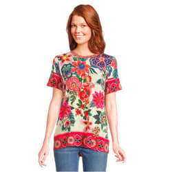 Johnny Was Women's The Janie Favorite Short Sleeve Crew Neck Tee-Kal