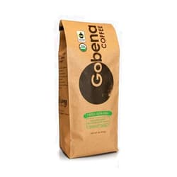Gobena Fair Trade Organic Certified Swiss Water Process Decaf 2 lb Ground, 100% Arabica Specialty Coffee, 32 ounces, 2 pounds, Bulk Coffee
