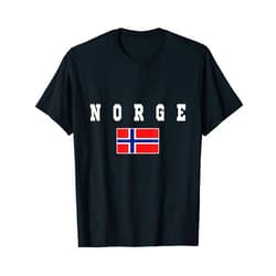 Norge National Pride Norwegians Tees Norge Flag souvenir Gift Norwegians T-Shirt