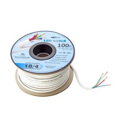 US LED Superstore LED Cable 4 Conductor Jacketed In-Wall Speaker Wire UL/cUL Class 2 (100ft. Spool)