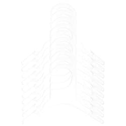 AUEAR, 10 Pack Plastic Pet Clothes Rack Hangers for Dog Puppy Cat Clothes