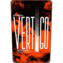 TINSAEGE Metal Tin Sign Vertigo | Decorative Signs and Plaques for Your Home Bar, Club, or Wall Decor - 8 x 12 inches