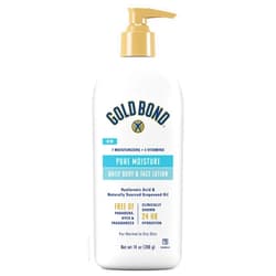Gold Bond Pure Moisture Lotion, 14 oz., Ultra-lightweight Daily Body & Face Lotion
