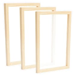 Bright Creations 3 Pack Wood Silk Screen Printing Frame Kit for Beginners and Kids, 10x14 Wood Frame, 110 White Mesh
