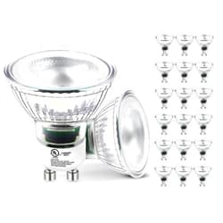 MASTERY MART 18 Pack GU10 LED Bulbs Dimmable, 50 Watt Halogen Equivalent, 5000K Daylight White, 5.5W Light Bulbs 400lm 40° Beam Angle for Recessed Track Lighting, for Kitchen, Range Hood, Living Room