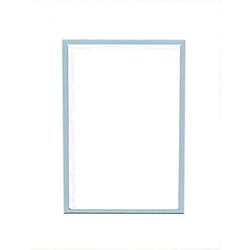 Woodburn's Stencil Shop 22x28 Double Acid Free White Core Picture Mats Cut for 18x24 Pictures in Cream and Sheer Blue