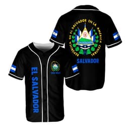 Parvii Personalized El Salvador Proud Baseball Jersey, El Salvador Shirt El Salvador Jersey, El Salvador Jersey for Men