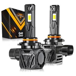 Auxbeam 2024 9005 HB3 Fog Light Bulbs, Wireless 9005 Powersports Bulbs, 6500K 120W 30000LM 800% Brighter 9005 Light Bulbs For UTV ATV Offroad Vehicles, Plug and Play