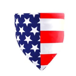 AUOCATTAIL 4th of July Dog Bandana Independence Day Festival Patriotic Dog Bandana Adjustable Soft Pet Triangle Scarf with Painting US Flag Elements Patterns for Small Medium-Large Dogs Cats
