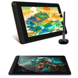 HUION KAMVAS 12 Drawing Tablet with Full-Laminated Screen USB-C Connection Tilt Support, 11.6-inch Graphics Tablet with Replaceable Film for Art, Design, Education, Work with Mac, PC & Mobile, Orange