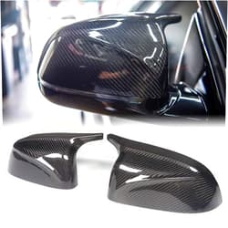 GaofeiLTF Carbon Fiber Mirror Caps Covers Fits for BMW X3 X4 X5 G01 G02 G05 2018-2022 M Style Side Door Rearview Mirror Cap Trim Accessories Direct Replacement