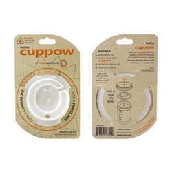 Cuppow Original Cuppow Wide with Straw-Tek - Drinking Lid for Wide Mouth Canning Jar!