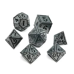 Norse Foundry Ironworks Metal Dice Sets - Holy Advenger - Premium 7-Piece Set for D&D and RPG Adventures – Solid Metal Zinc Alloy Construction, Exquisite Design