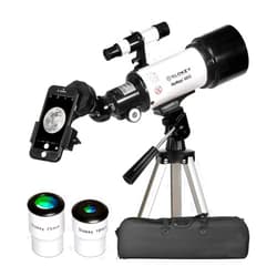 Slokey Discover The World Slokey Telescope for Astronomy - Portable and Powerful 16x-120x Travel Scope - Easy to Mount and Use - Ideal for Kids and Beginner Adults - Astronomical Telescope for Moon, Planets and Stargazing