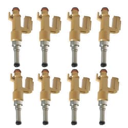 Kacrik 8pcs Fuel Injectors Yes, Compatible Replacement (Refer to Applicable Models) Toyota Sequoia Tundra Land Cruiser Lexus 2008-2013 23250-0S020 23209-39165 23209-09151