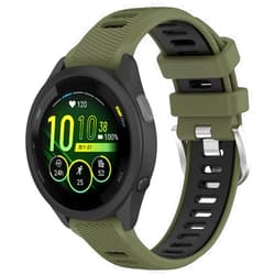 Nacorulu Compatible With Garmin vivoactive 4 Bands,22mm Double Color Soft Silicone Replacement Band for Garmin Venu 3 / Galaxy Watch 3 45MM / Gear S3 Classic Frontier