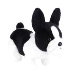 Apricot Lamb Toys Plush Black and White Charming French Bulldog Puppy Dog Stuffed Animal Soft Cuddly Perfect for Kids 8.3 Inches