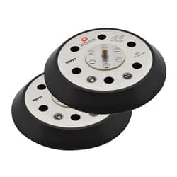 Superior Pads and Abrasives RSP37 6 inch Diameter 6 Vacuum Holes with 5/16 inch-24 Threaded Shaft Hook and Loop Sander Pad Replaces Porter Cable 18001 2 PER PACK
