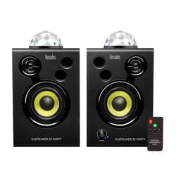 Hercules DJSpeaker 32 Party | 15-Watt RMS monitor speakers with tempo-synced light show