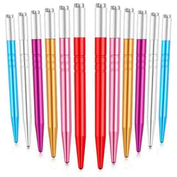 Maitys 12 Pieces Microblading Pens Kit Microblading Eyebrow Pen Supplies Manual Microblading Tool Holder Disposable Eyebrow Microblading Pens for Brows Salons Permanent Makeup Supplies, 6 Colors