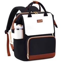 LOVEVOOK Laptop Backpack for Women with Giant Tumbler Holder Pocket, 15.6 inch Travel Work Backpack Purse for Nurse Teacher, Waterproof School Bag College Bookbag Cute Casual Daypack for Girls
