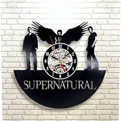 Fancylife Supernatural Gift Wall Clock Vinyl Record Art Decor Vintage LED