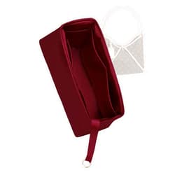 ZYZii Silk Purse Organizer for LV Carryall PM/MM,Insert Bag in Bag,Luxury Handbag Tote Lining Bag Shapers(MM,Burgundy)