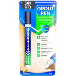 Rainbow Chalk Markers Limited Grout Pen Dark Grey Tile Grout Paint Marker: Waterproof Tile Grout Paint Pen Colorant, Grout Shine Touch Up & Renew - Dark Grey, Narrow 5mm Tip (7mL)