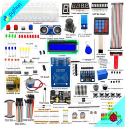 Adeept RFID Starter Kit Compatible with Raspberry Pi 4 3 2 Model B B+ Stepper Motor, ADXL345, 40-pin GPIO Extension Board, Breadboard, with C and Python Code, Learning Kit with Guidebook (PDF)